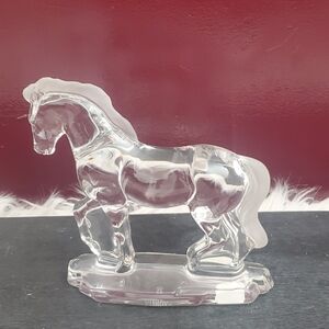 Lenox Clear Glass Horse Figurine